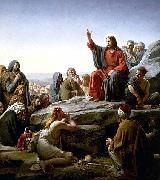 Carl Heinrich Bloch The Sermon on the Mount by Carl Heinrich Bloch oil painting artist